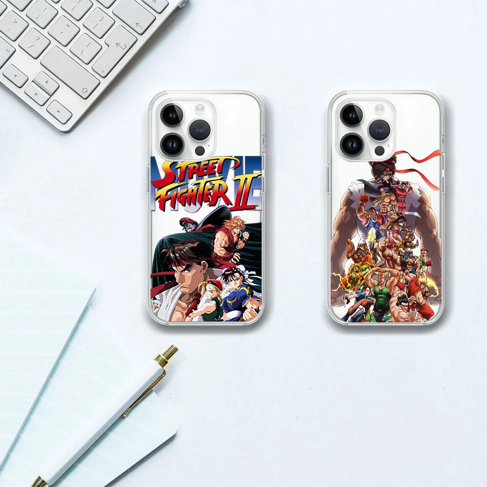 S-Street Fighter Game Transparent Phone Case For Samsung S21 S22 S23 S24 PLUS ULTRA  A04 A14 A23 A31 A34 A35 5G Shell