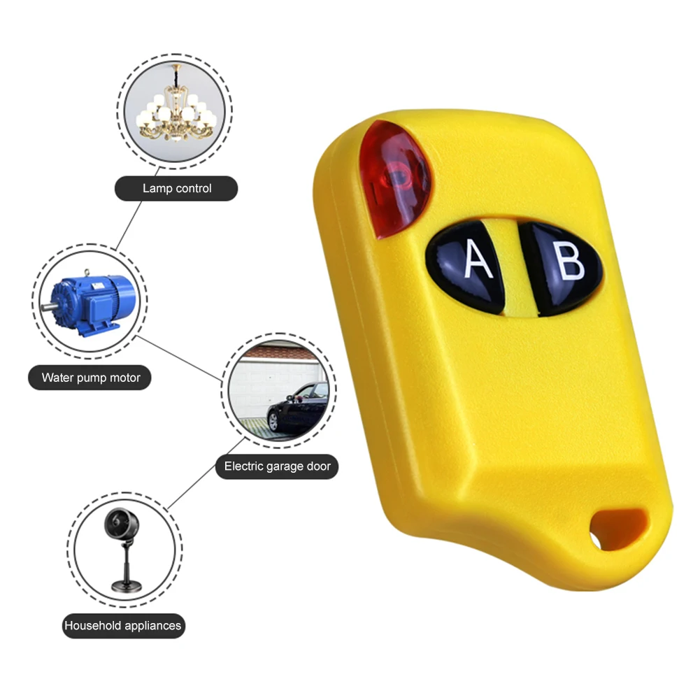 315MHz/433MHz Clone Remote Control Universal Garage Door Gate Opener Fixed Learning Code Wireless Clone Switch for Electric Gate
