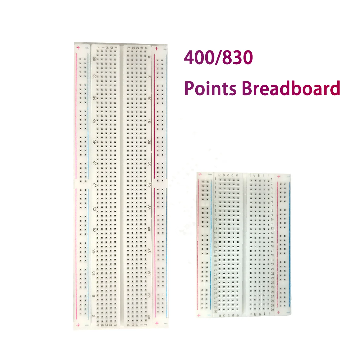 400/830 MB-102 Points Breadboard 830 points Breadboard Solderless PCB test Board 400 Hole Breadboard MB102 Test Develop DIY