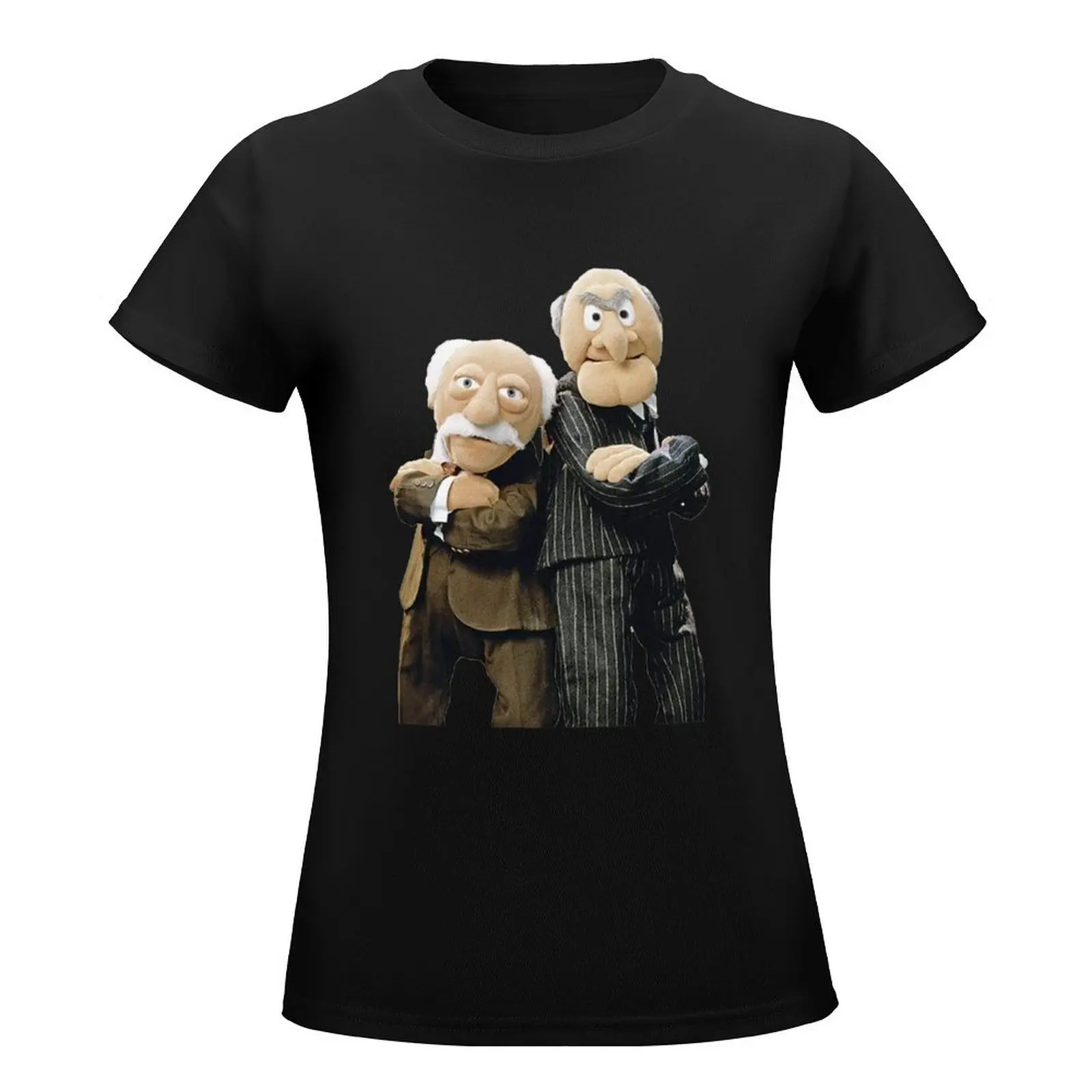 Statler and Waldorf T-Shirt lady clothes tops Women's cotton t-shirt