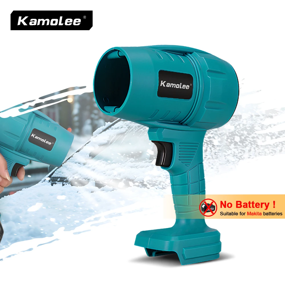 

Kamolee 200M/S Turbo Jet Fan 2000W Cordless Electric Air Blower Violent Handheld Power Tool for Makita 18V Battery