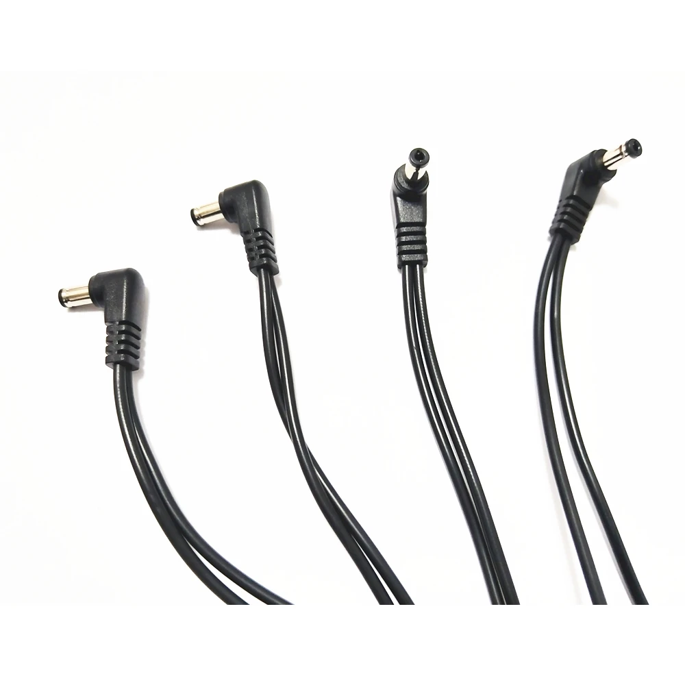 Daisy Chain Cable Guitar Effect Pedal Accessory 9V DC Adapter Plug Power Cord 1 to 2 3 5 6 8 10 Ways