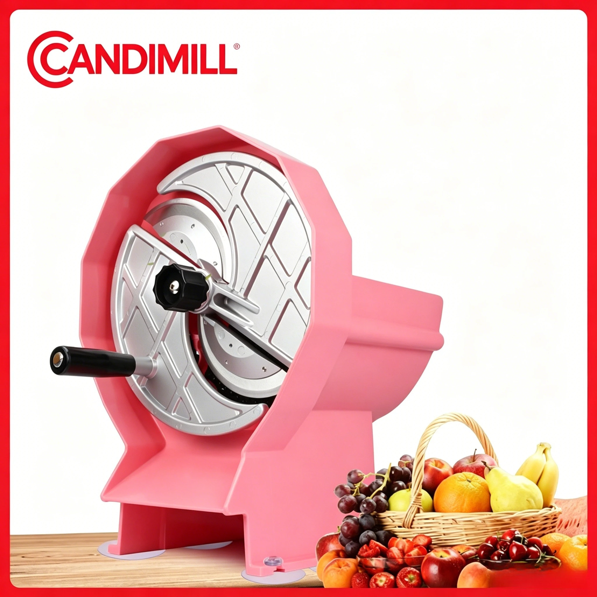 Household Multifunctional Hand Crank Vegetable Fruit Slicer Labor Saving Cutting Machine for Lemon Potato Ginger Potato Chip