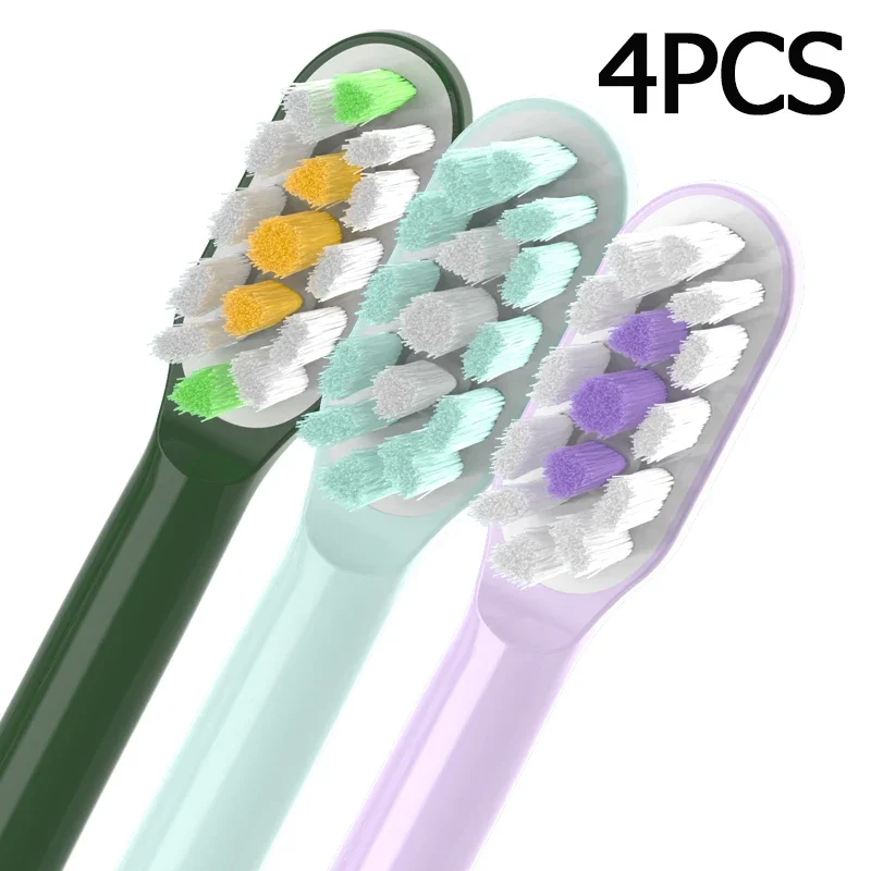 لا معدن النحاس الحرة استبدال فرشاة رؤساء ل SOOCAS X3/X3U/X5 4 قطعة لينة دوبونت الخشن النعناع/فانجو الأخضر/الأرجواني الفوهات