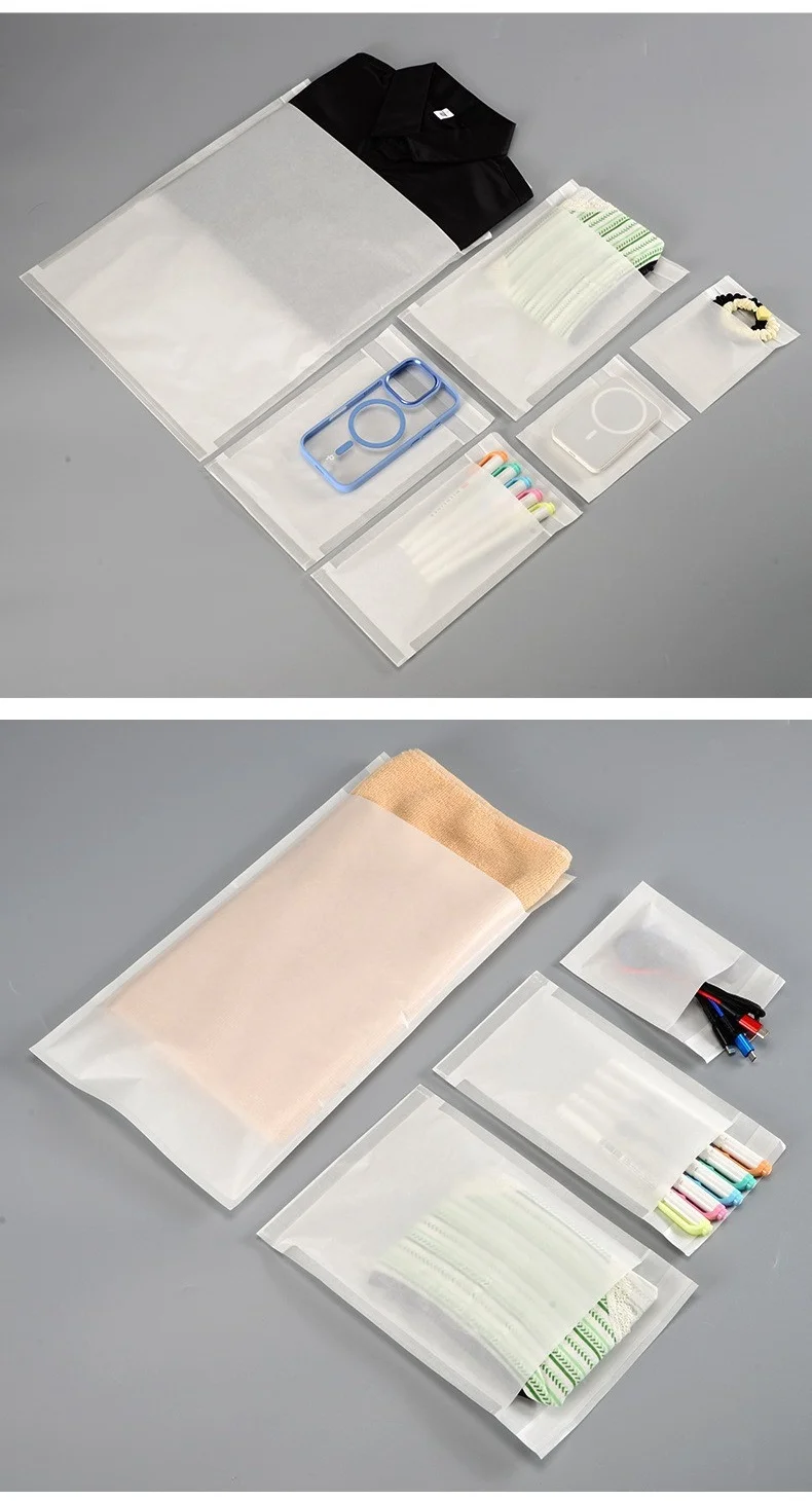 Glassine Paper Bags, Eco-Friendly Biodegradable Self-Adhesive, Durable Food Grade Safe, Customizable (exclude print)