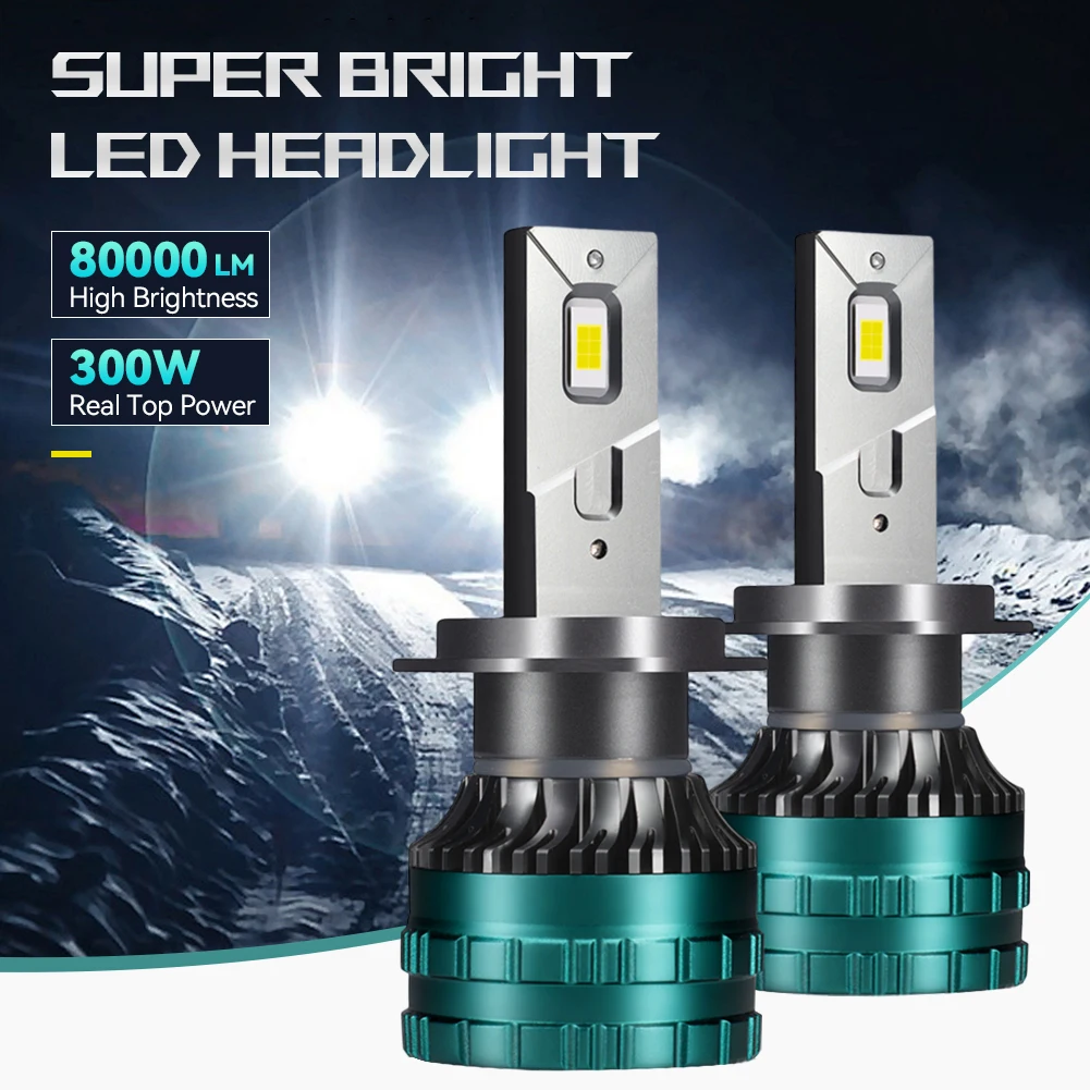 1PC H1 H4 H7 H11 9005 9006 Led 12V Truck Led Lamps 40000LM Auto LED Lamp Turbo Fog Light Bulbs Lights White