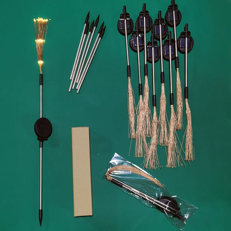 

Outdoor Waterproof Solar Lawn Lamp Solar LED Firework Fairy Pathway Lights Garden Decor For Patio Walkway Yard