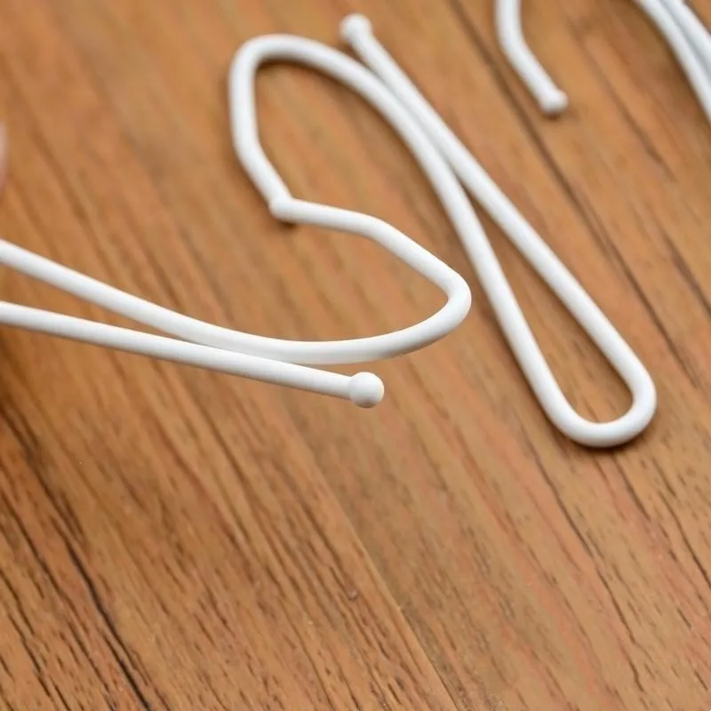 47 pcs Single Curtain Hooks with Silver Iron Material, ideal for Living Room Curtain Rod and Bedroom Window Drapery