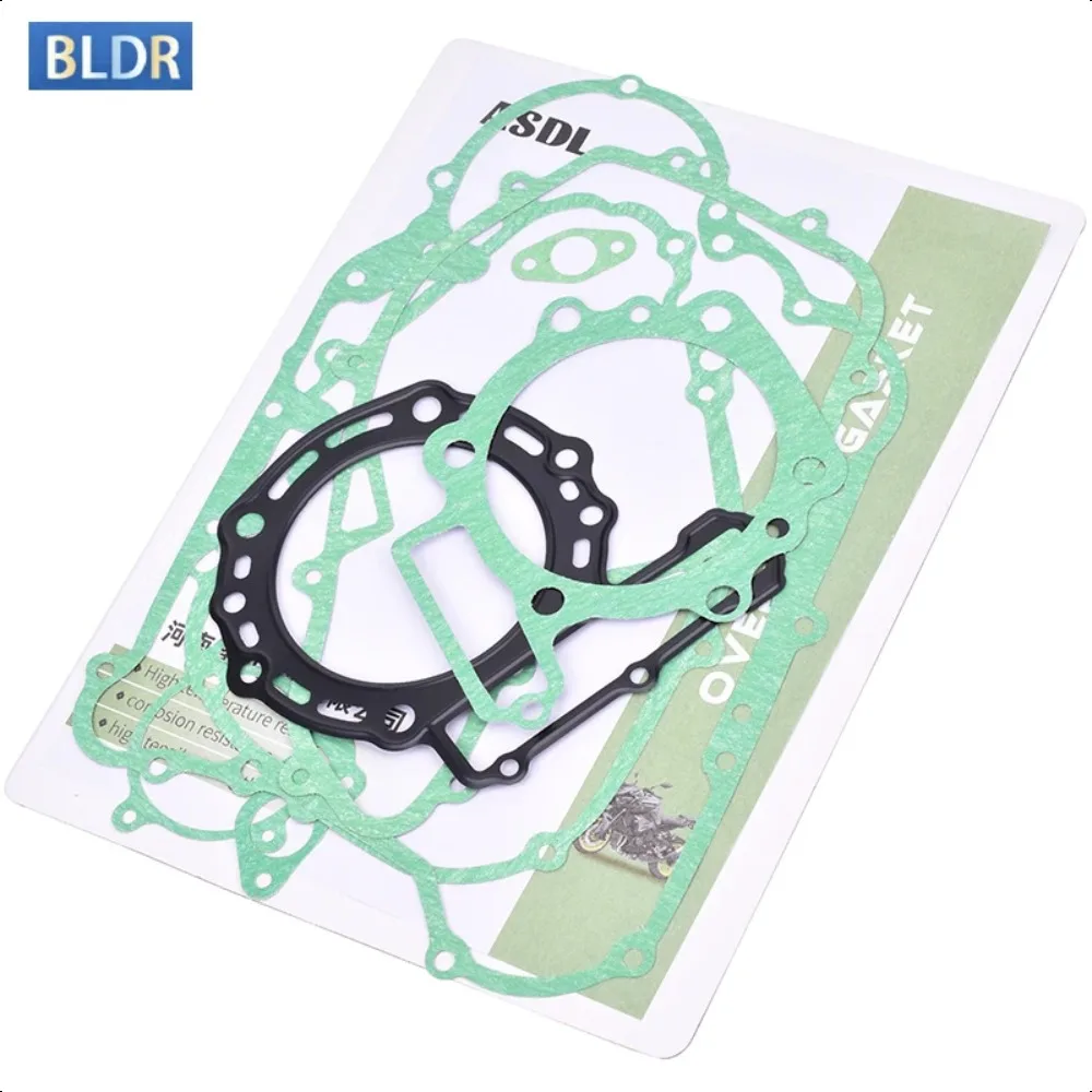 

Головка цилиндра для двигателя мотоцикла 650cc, полный капитальный ремонт, прокладка, коврик, Средний ремонтный коврик, набор для Kawasaki KLR650 KLR 650