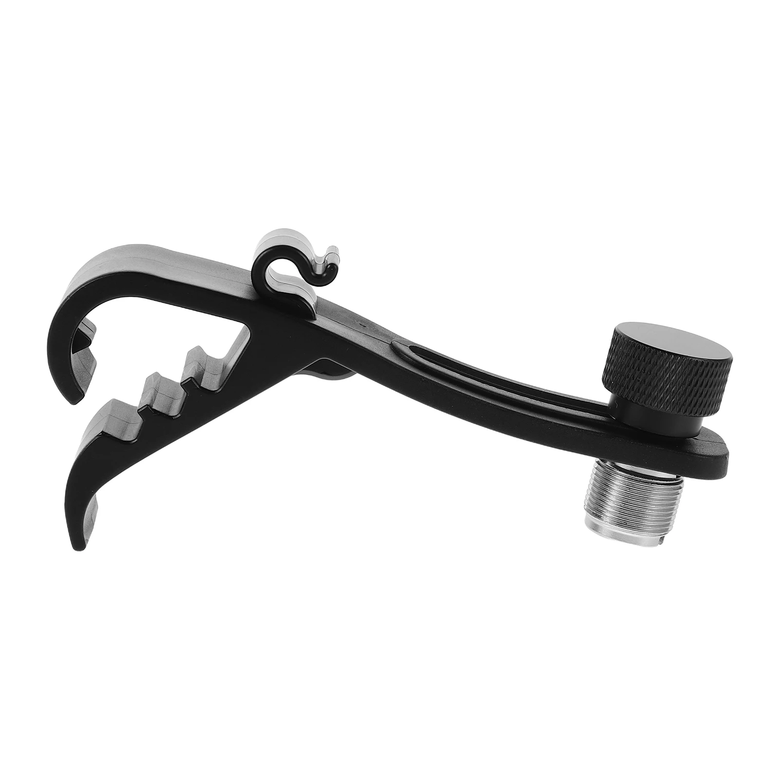 

Microphone Fixed Drum Clamp Stand Adapter Bass Mount Bracket Hardware Equipment Black Clip