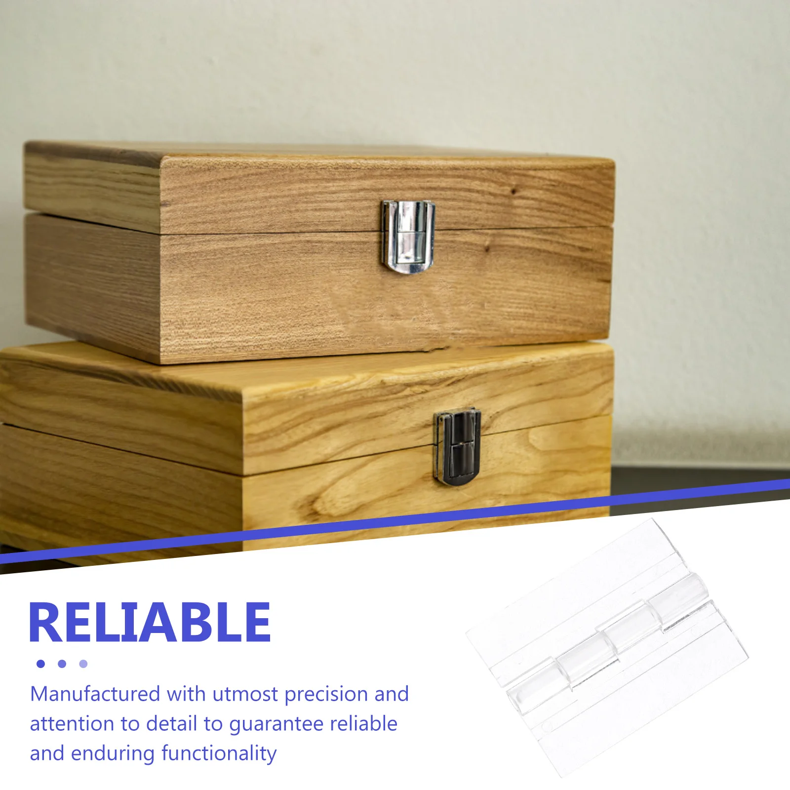 

10Pcs High-Quality Acrylic Hinges Precise Craftsmanship for Furniture Glass Doors Mini Small Hinges for Crafts