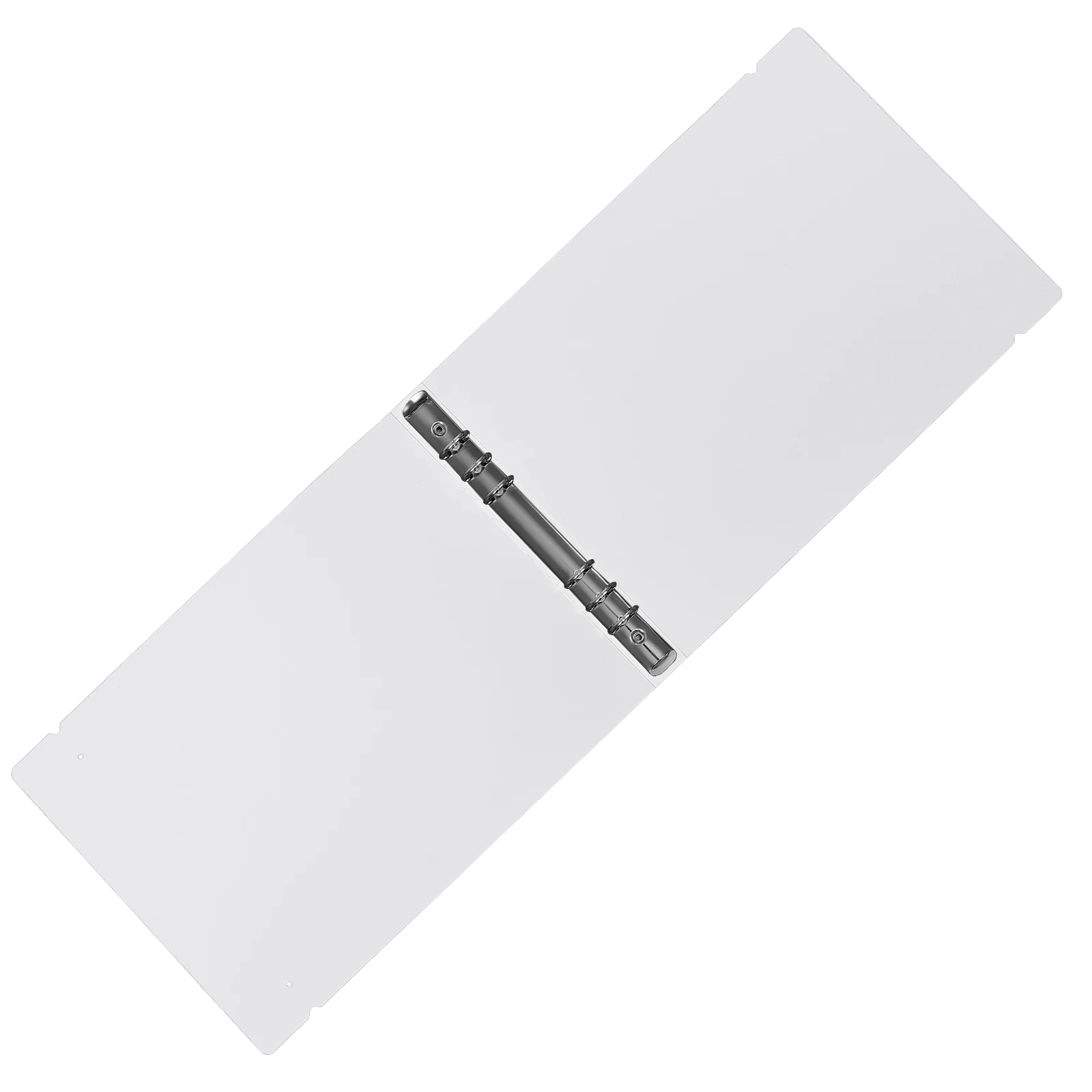 Transparent File Folder A4 Binder 6 Holes White Cover Plastic Notebook Shell Large Capacity Study Office Supplies