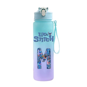 750 Ml Huruf A-Z Cetak Lilo Stitch Botol Air Kapasitas Besar Minum Portabel Kartun Anime Olahraga Luar Ruangan Cangkir Air Hadiah Anak 10 botol air lucu dengan penjualan terbaik - №