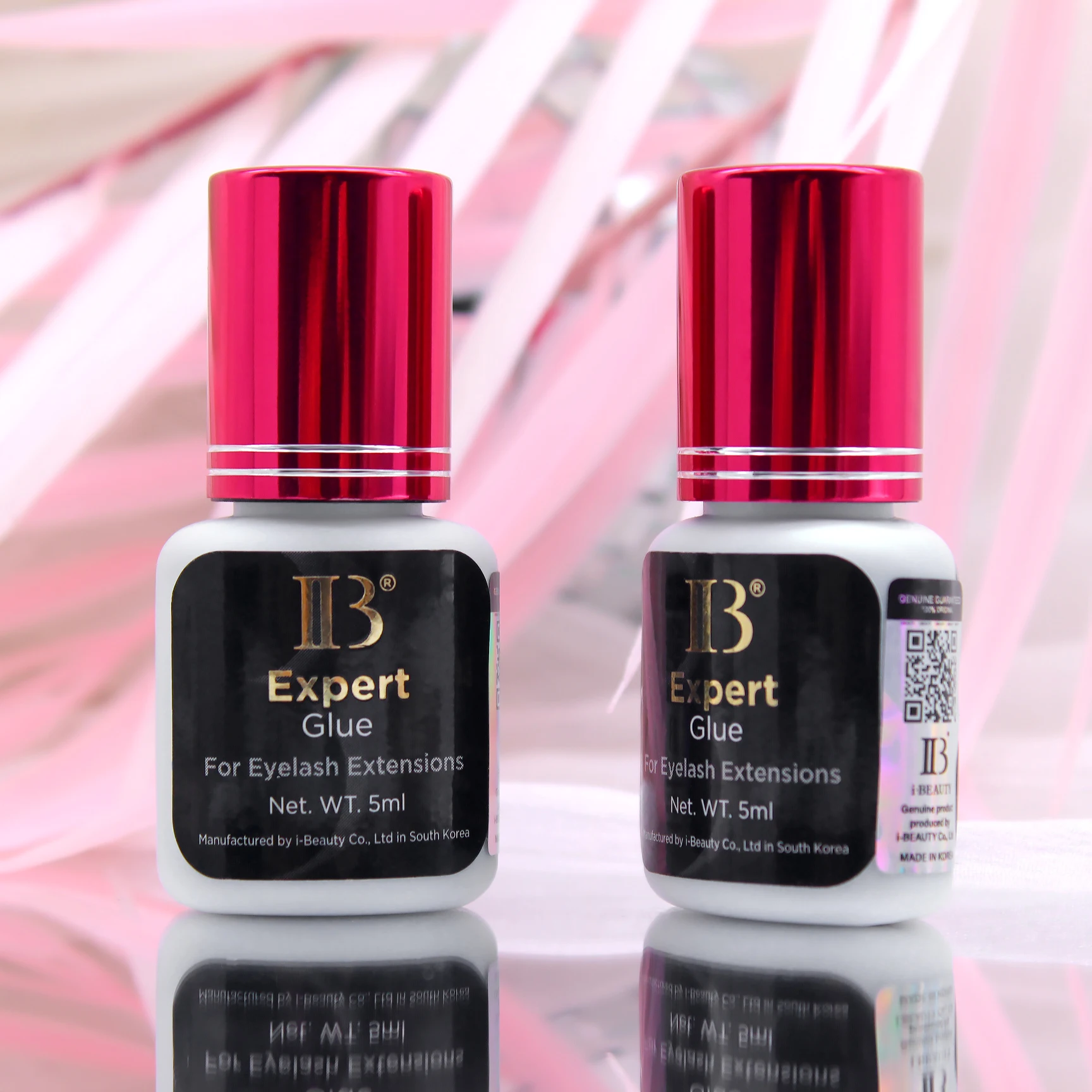 IBeauty – colle Expert pour Extension de faux cils, corée 2s, séchage rapide, outils de maquillage longue durée, fournitures adhésives, capuchon rouge vin IB, 1 pièce