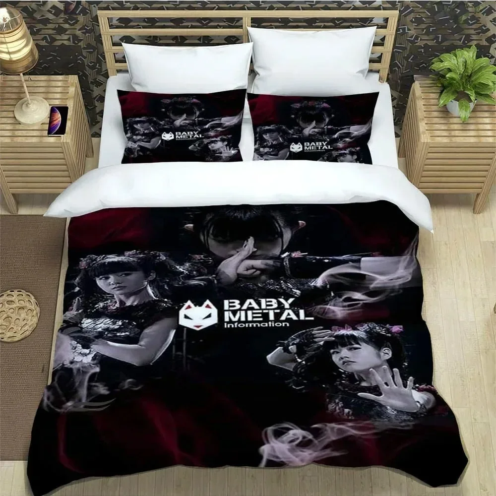 3D Print Rock Music Babymetal  Bedding Sets exquisite supplies set duvetcover bed comforter set bedding set luxury birthday gift