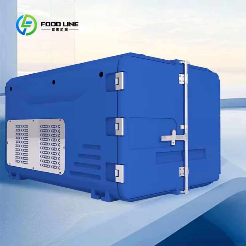 Customized 700L Catering Cold Chain Transport Box,Thermal Cold Storage Container for Fresh Seafood Fish Meat Long Haul Shipment