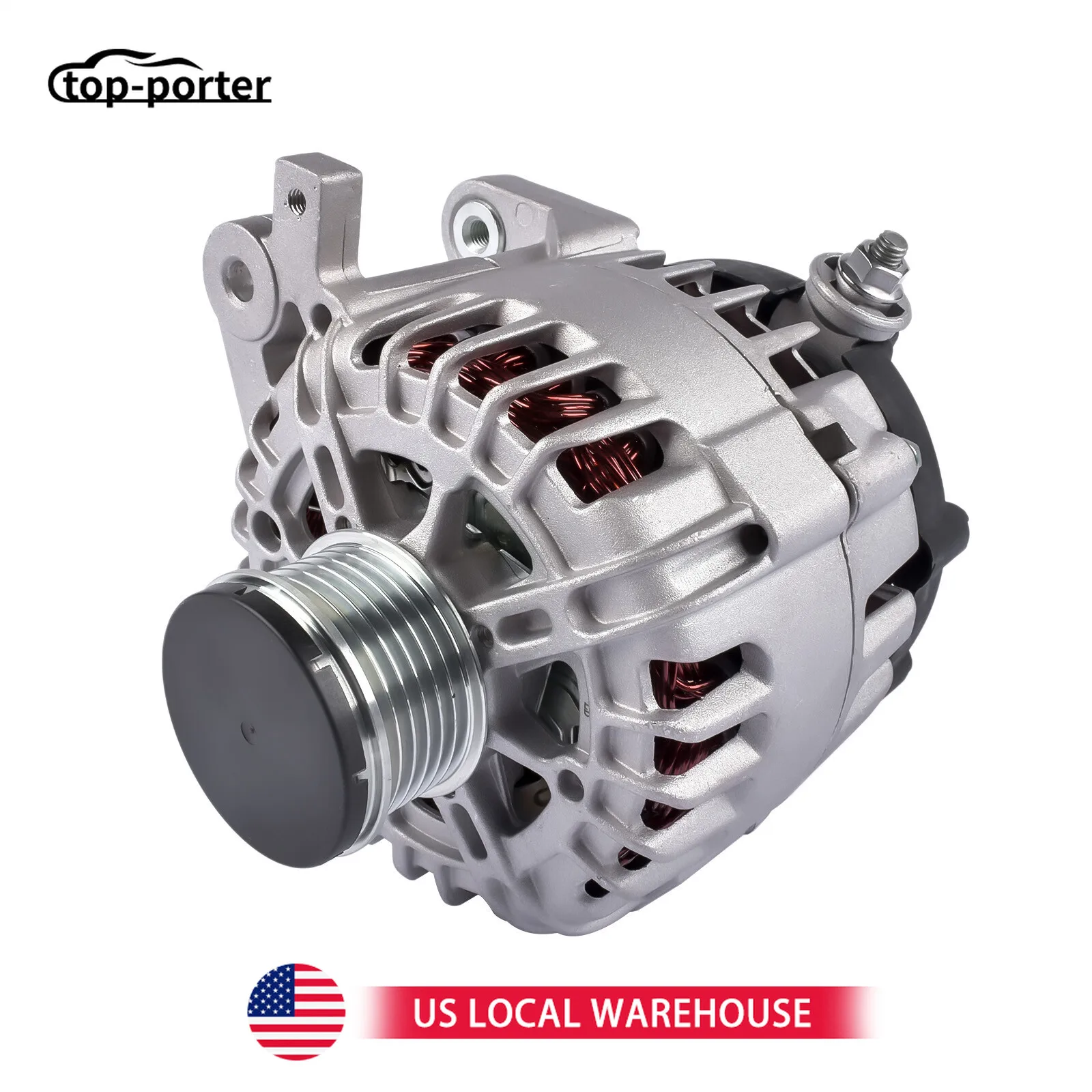 

23100-4BA0B Новый генератор переменного тока 231004BA0A для Nissan Rogue 2014-2018 S SL SV Sport Utility 4-дверный 2,5 л 2488CC 152Cu. В. l4 ГАЗ DOHC