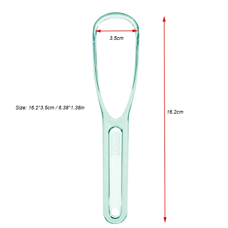 Newest Personal Adult Tongue Scraper Food Grade Tongue Coated Cleaning Brush Keep Fresh Breath Oral Hygiene Care Cleaner Tool