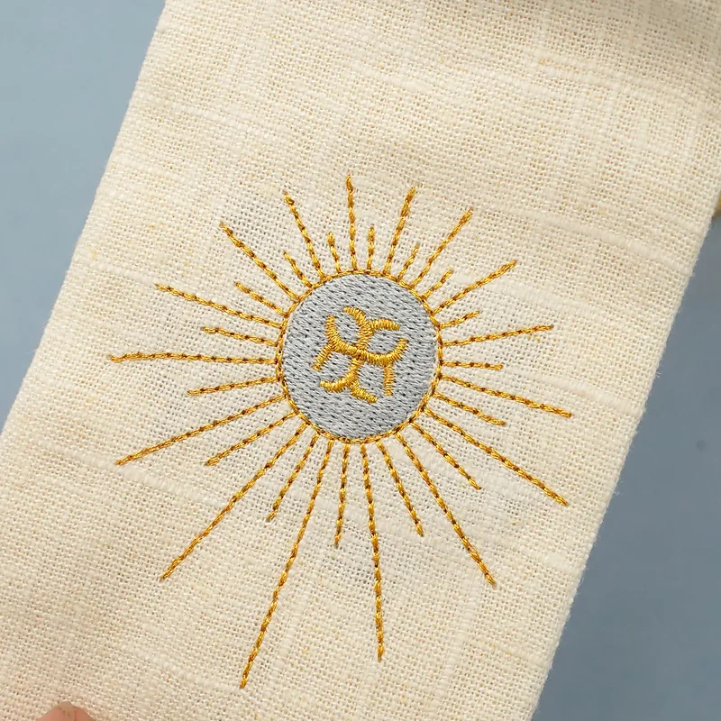 Altar Supplies Church Altar Embroidered  Pall Corporal Purificator Hand Towel Catholic Church Communion Supplies