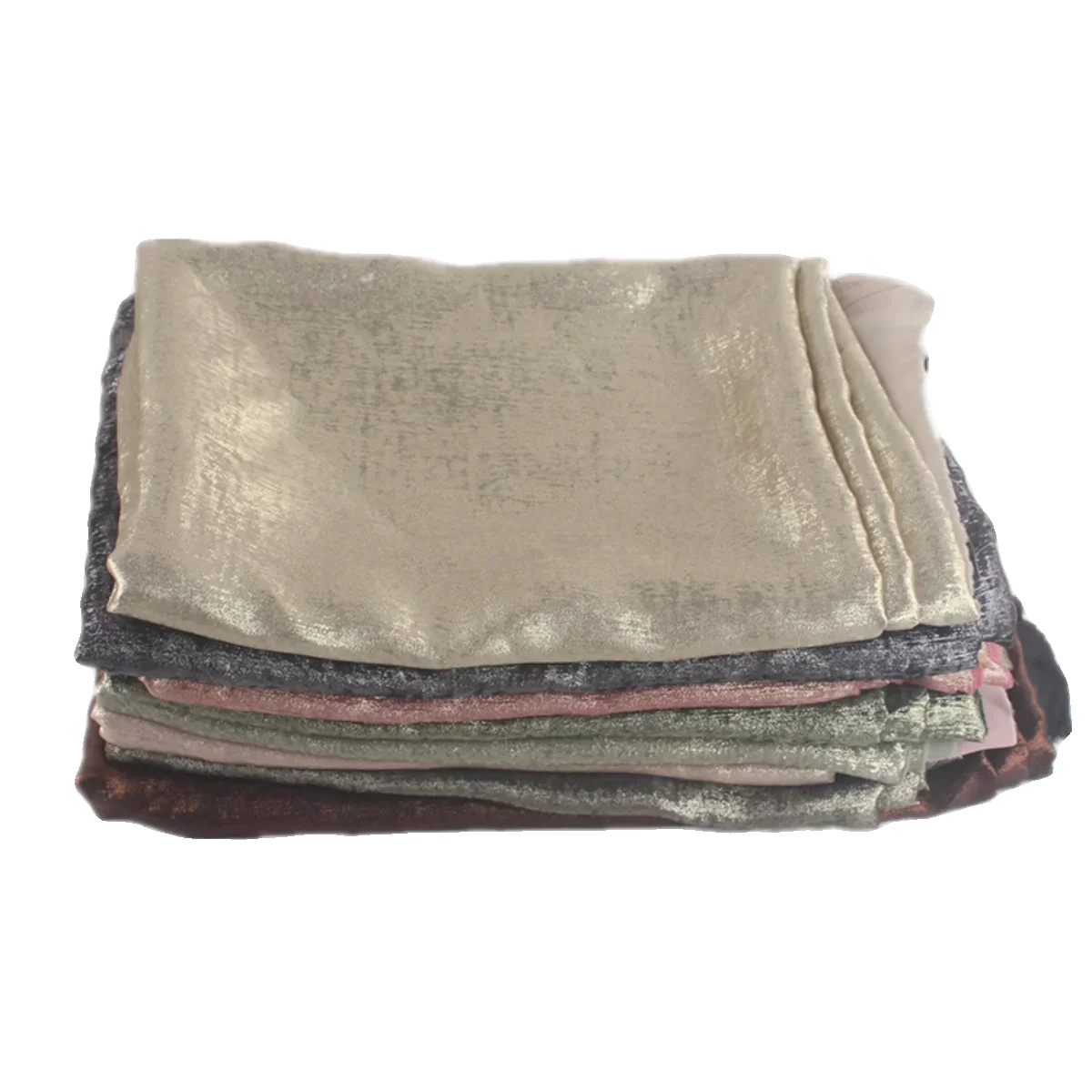 Tessuto placcato oro nero e argento con stampa a caldo di fascia alta per cucire abiti da sera, gonne alla moda e tessuti per abbigliamento