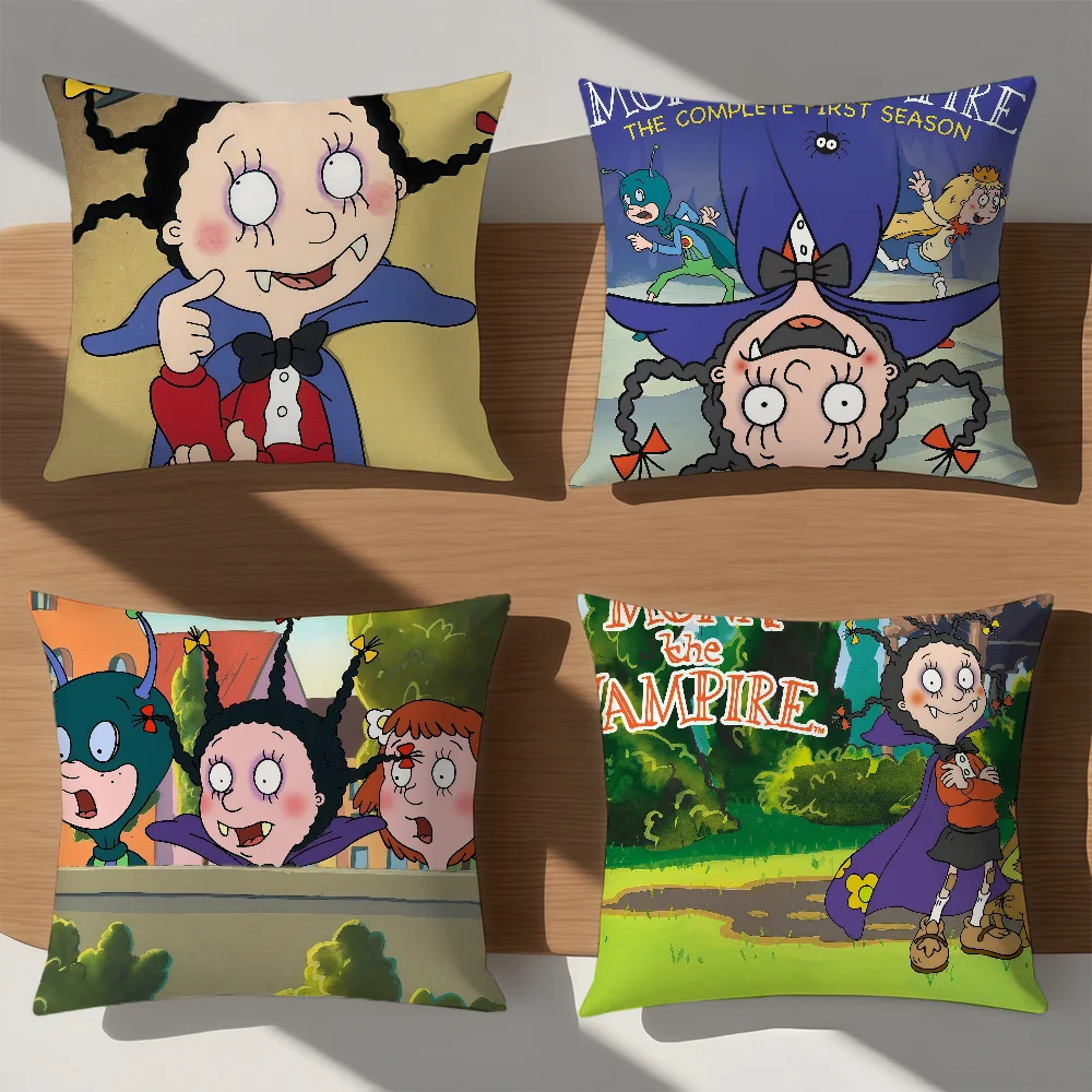 

Чехол на подушку V-Vampire, модный милый стиль, удобный диван для спальни, персонализированное украшение C-мультфильма M-Mona