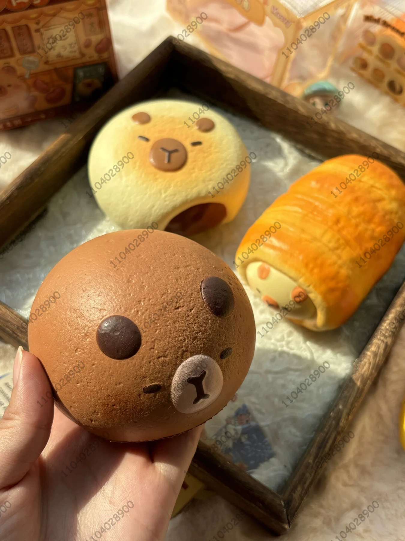 Capybara Bakery Slow Rising Squishy Capybara Toy Bread Pastry Cake Squeeze Stress Relief Soft Rebound Hand Relaxing Gift