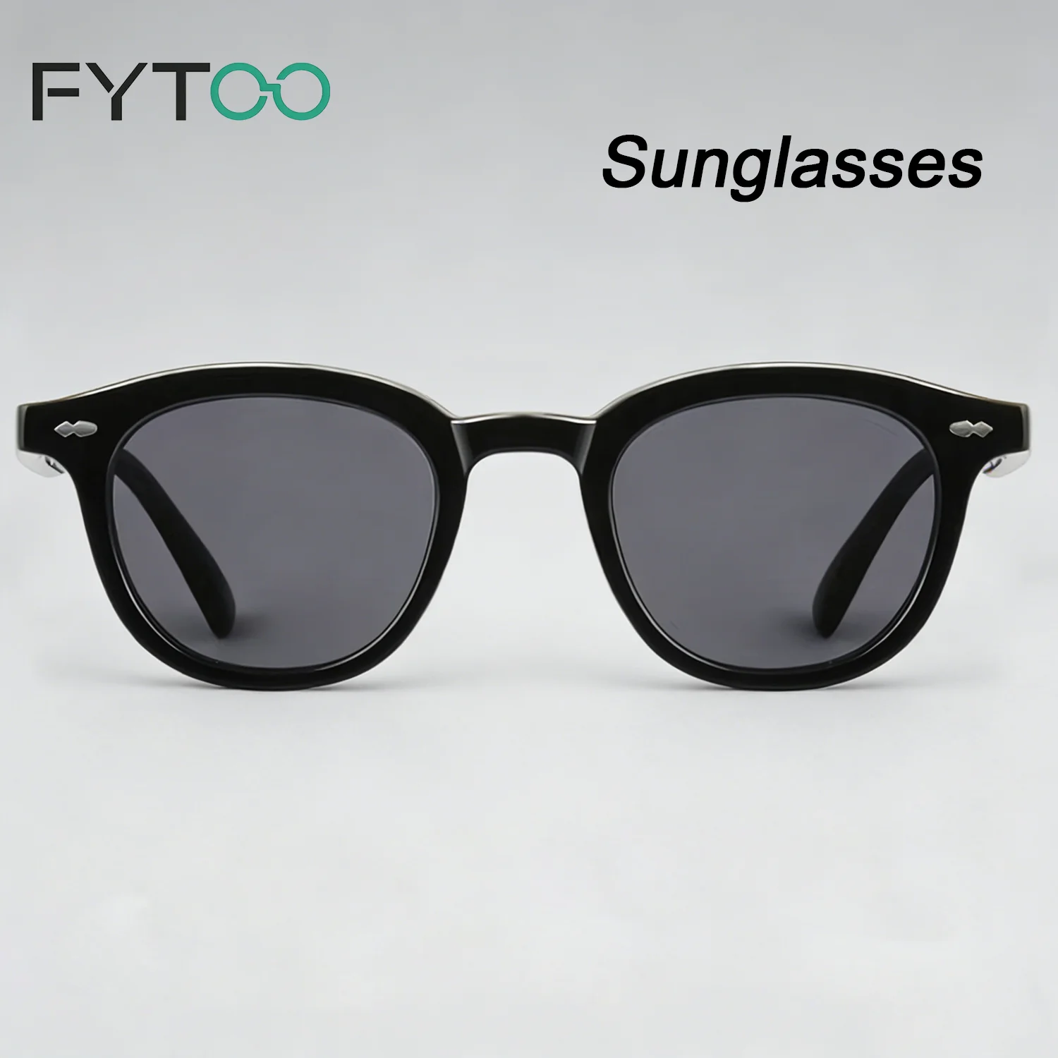 

FYTOO Retro Round Sunglasses, Lightweight TR90 Frame, UV400 Protection Sun Glasses for Women Men, 4PCS Set with Accessories20059