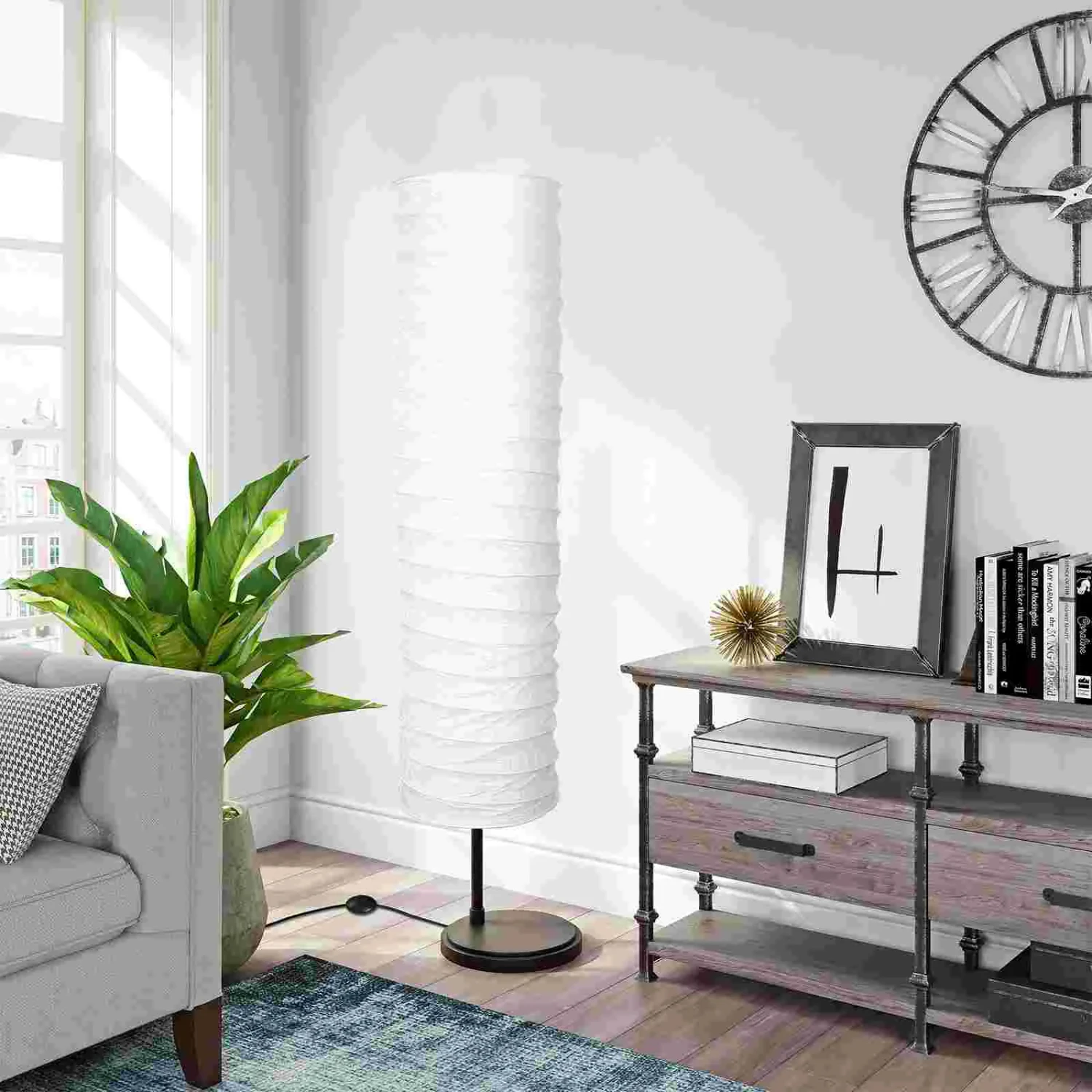 Lamp Shade Floor Lampshade Paper Modern Replacement Standing Lamps Cover Nordic Column Shades Rice Bedroom  Pendant