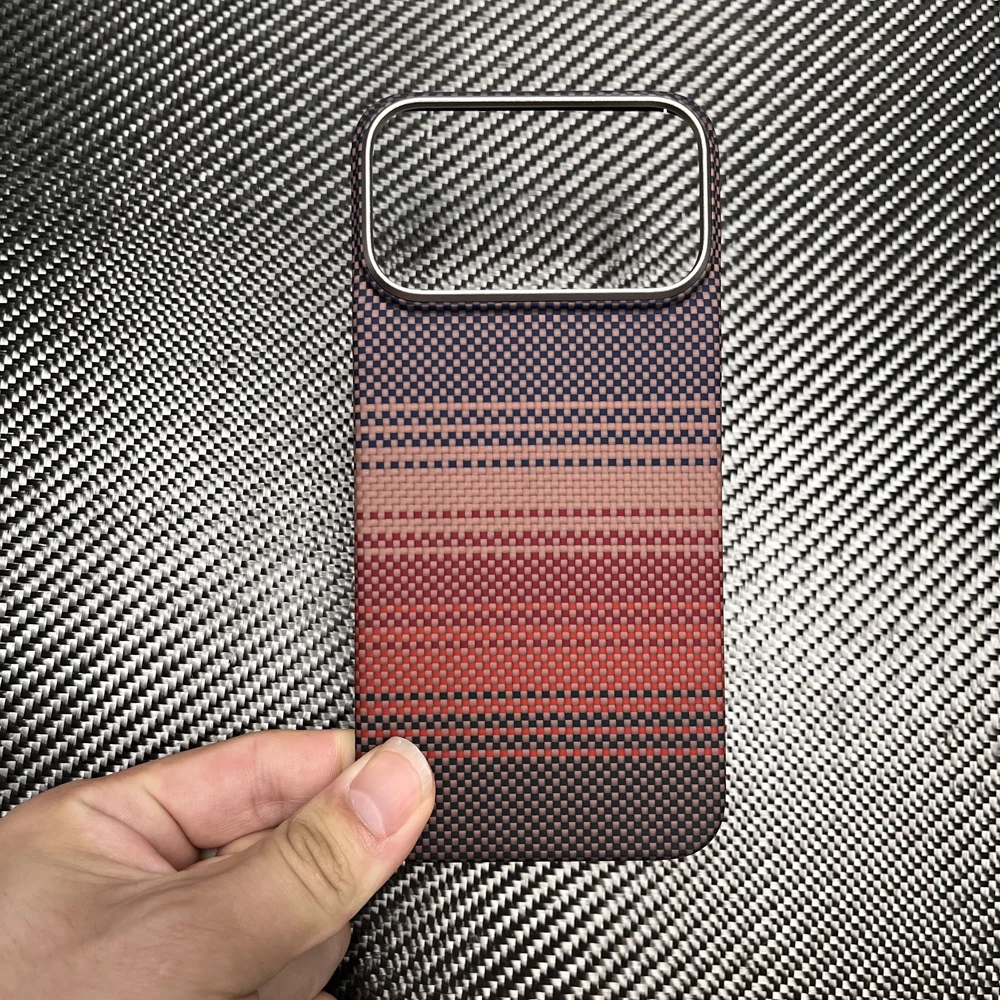 Etui z włókna węglowego do iPhone 18 Pro Max, ultracienkie, z ochroną obiektywu, pokrowiec z włókna aramidowego do iPhone 18 Pro. — zdjęcie produktu 4
