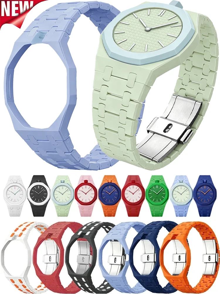 Ceramiczny pasek do zegarka kieszonkowego Swatch X AP Royal Pop, zestaw do modyfikacji na zegarek na rękę, pasek na nadgarstek, bioceramiczna obudowa. — Zdjęcie 2 z 2