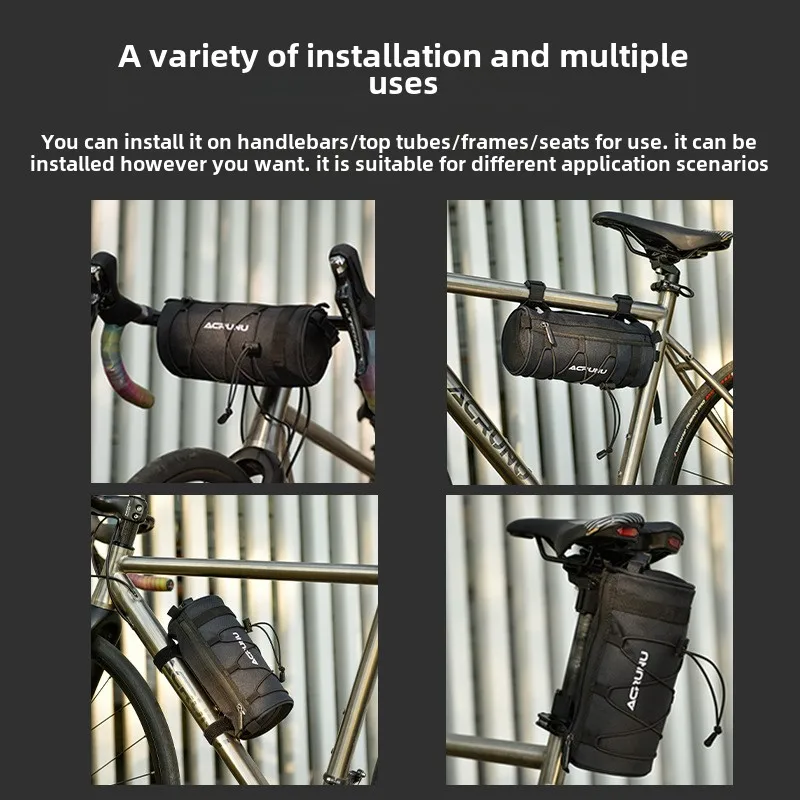 حقيبة مقود الدراجة المقاومة للماء، وحقيبة تخزين ركوب الدراجات ذات سعة كبيرة، وحقيبة كتف خارجية عالية الجودة #4