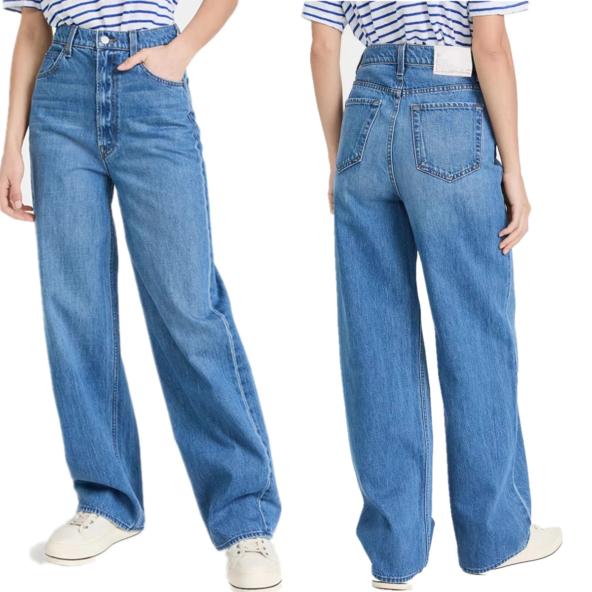 

Dave&Di 2025 Summer Soft Comfortable Top Quality Jeans Women Minimalist Denim Pants Women American Retro Mom Jeans Ladies