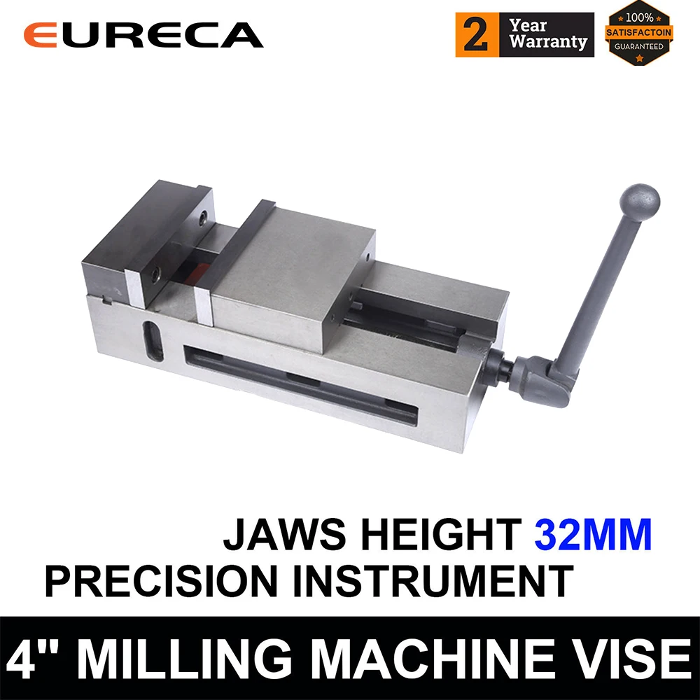 

4'' Bench Clamp Vise High Precision Clamping Vise 4 Inch Jaw Width CNC Fixed Jaw 4 Inch Precision Machine Vise Woodworking Tools