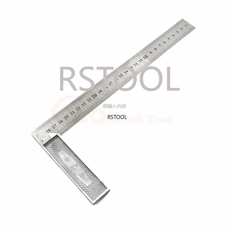 Right angle 90 Turning ruler Woodworking ruler Steel turning ruler measuring tools gauge Aluminum alloy square ruler