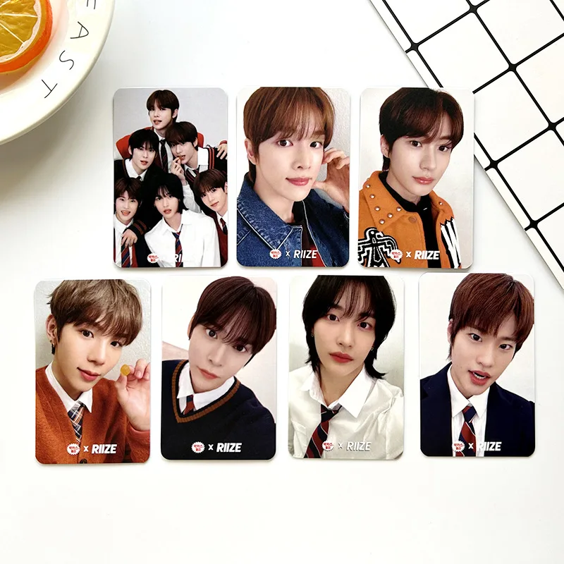 7Pcs/Set RIIZE Idol Boy New Series HD Printd Photocards SHOTARO EUNSEOK SUNGCHAN WONBIN SOHEE ANTON Lomo Cards Fans Gifts