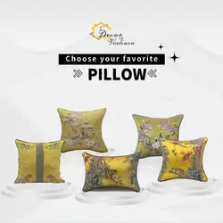 Arabic Animal Style Pillow Case, Sofa Decorative Cushion Covers, European Luxury Pillows, Stain Jacquard