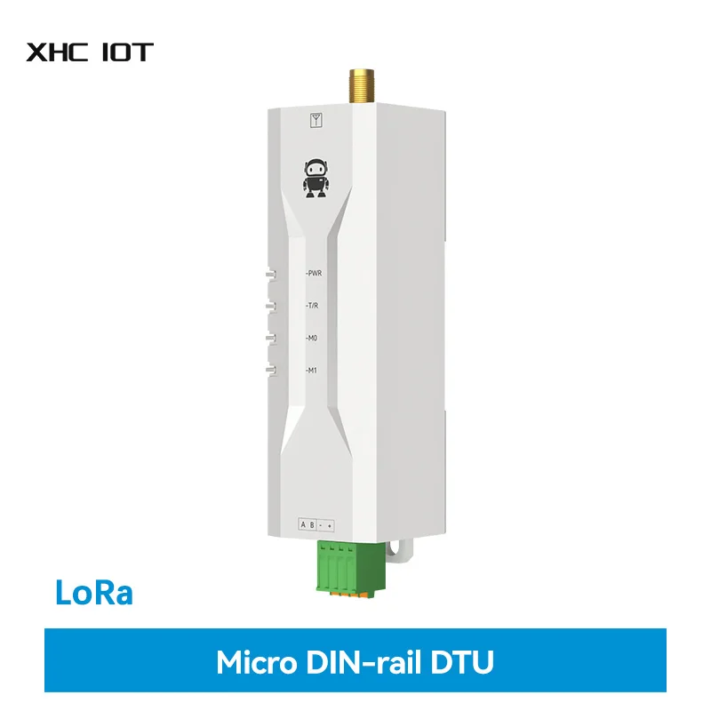 Mirco DTU Din Rail 433MHz RS485 XHCIOT EWD95M-400SL22(485) Anti-interference Relay Networking LoRa Modem