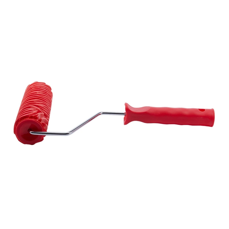 أسطوانة رسم شريطية منقوشة مقاس 7 بوصة مع مقبض لتزيين الجدران