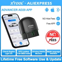 XTOOL Advancer AD20 OBDII Scanner Code Reader Full obd Function HUD Display For Engine Upgrade of ELM327/AD10 for Android/IOS