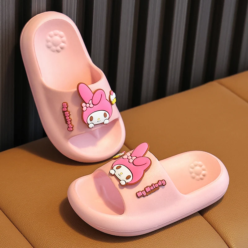 

Sanrio MyMoledy детские тапочки, летние милые банные нескользящие тапочки на мягкой подошве для девочек, нескользящая садовая пляжная обувь