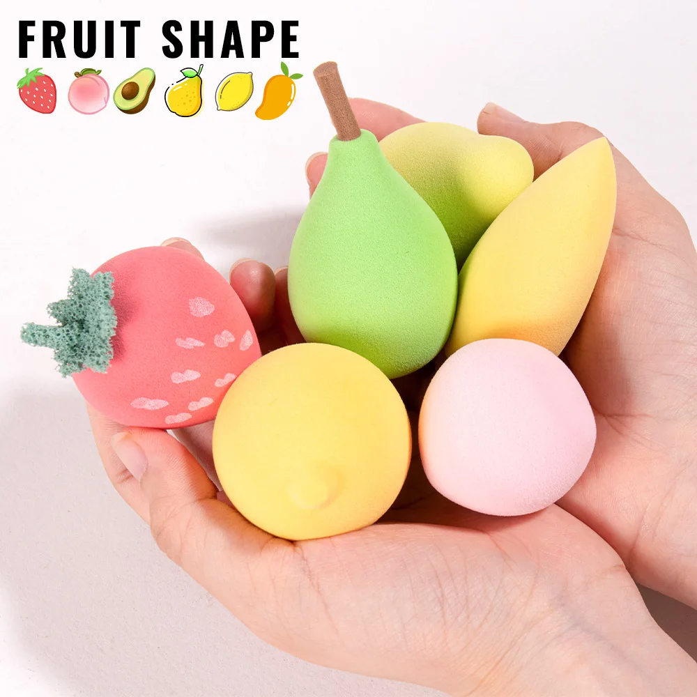 Facial Makeup Fruit Puff Do Not Eat Rice Noodles Wet Dual-purpose Beauty Tool Makeup Sponge