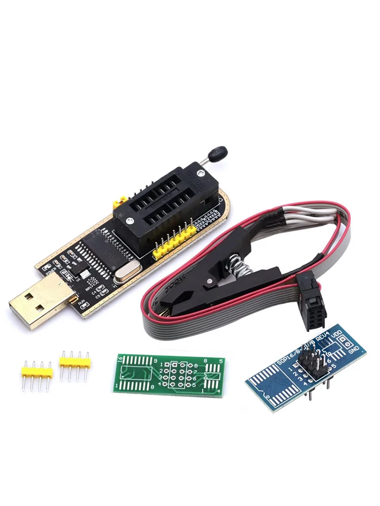 Adapter SOIC8 SOP8 do testowania pamięci EEPROM 93CXX / 25CXX / 24CXX + Programator USB BIOS Flash serii 24 25 CH341 — zdjęcie 2