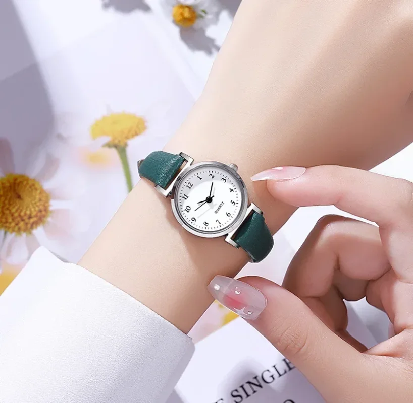 

Brand Hight Quality Quartz Watch Ladies Luxury Fashion Small Dial Casual Watches Leather Wristwatch for Women Relojes Para Mujer