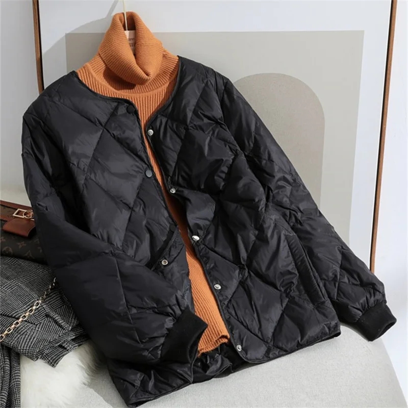 2023 New Autumn Winter Jacket Parkas Women Down Cotton Jacket Lightweight Parka Female Loose Cotton Padded Jacket Casual Outwea