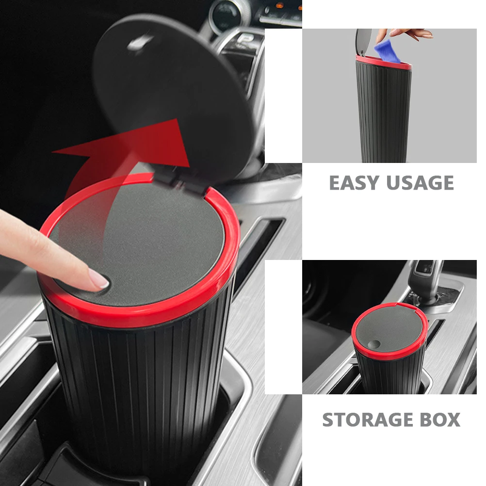 

Car Trash Can Small Leakproof Odor Blocking Mini Bin For Cup Holder Portable Vehicle Waste Container Storage Box Car