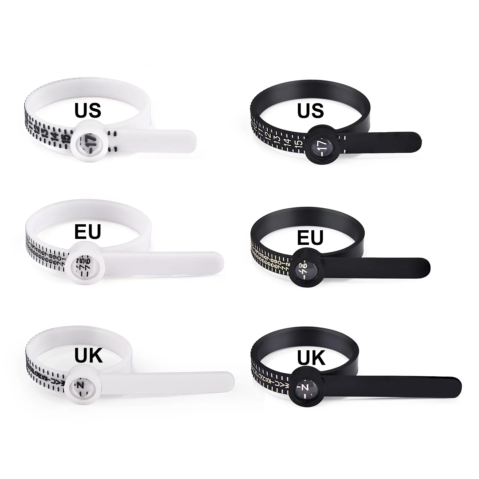 

Круг для измерения размера кольца подходит для Великобритании/США, британский/американский офицер, измеритель размера пальца для женщин и мужчин, размеры A-Z, ювелирные аксессуары, инструменты