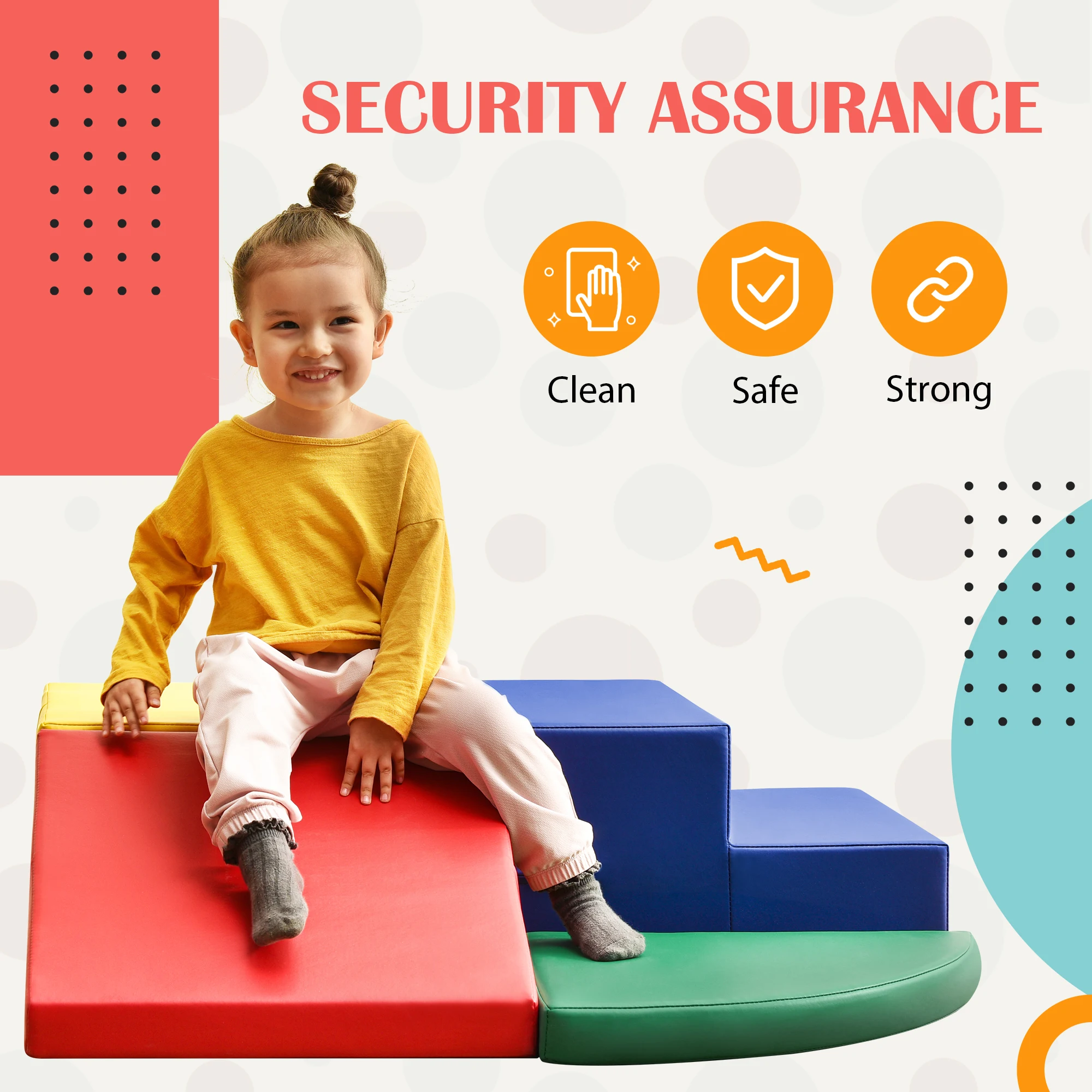 Foam Soft Climb Crawl Foam Playset Kids Play Structure Indoor Room Preschool Corner Stage Slide Activity Play Structure