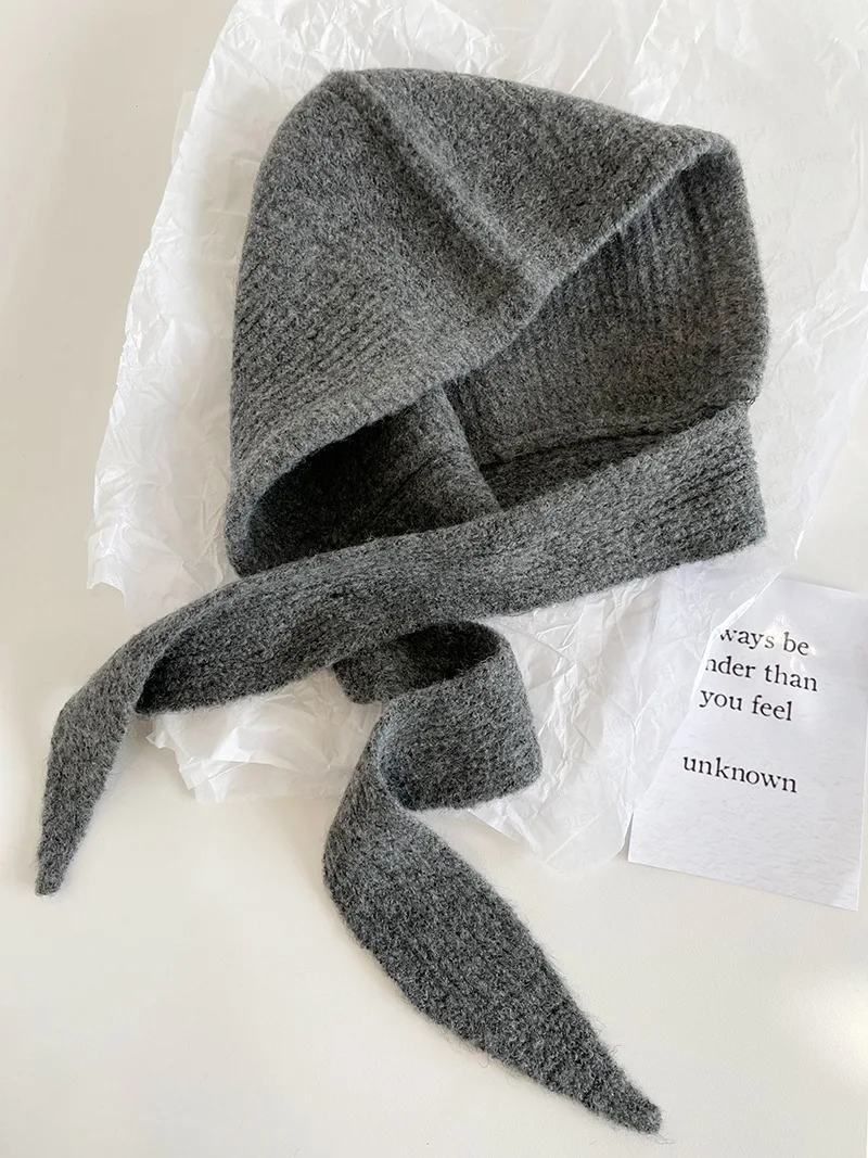 Gestrickte Mützen, Mütze für Männer und Frauen, Winter, warm, Unisex, mit Kapuze, Halsband, Schal, Mütze, Skimütze, kalte Hüte, Sturmhaube, Mützen, Motorhaube – Detail 9