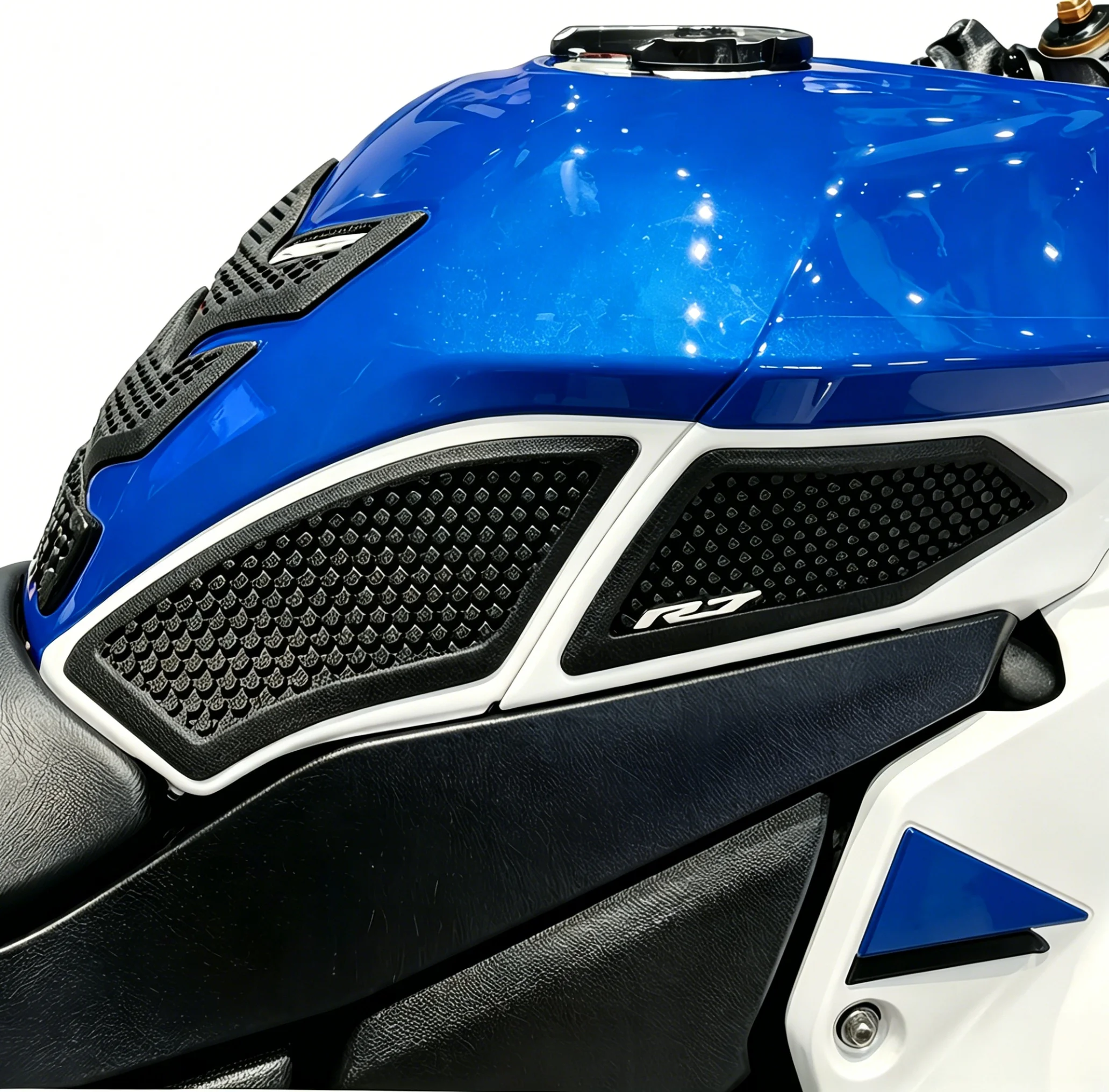 otorcycle Knee Grip Traction Anti Slip Side Stickers Fuel Tank Pad Cover Protector Decals For Yamaha2026 YZF-R7 YZF R7 R7 2026