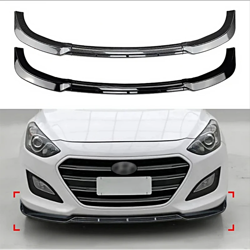 

Suitable for modern I30 MK2 MK2.5 2012, 2013, 2014, 2015, 2016, 2017. Front lower bumper lip adjustment diffuser body kit